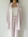 SOLENE STRIPED TWO PIECE SET PINK