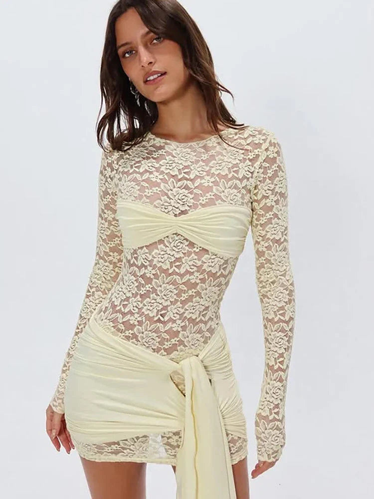 VELI LACE MINI DRESS