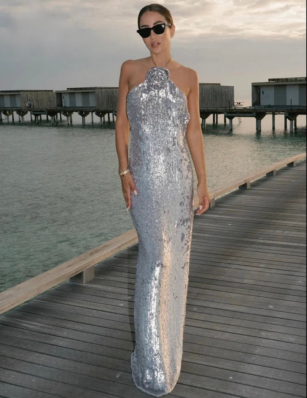 AVERIE SEQUIN MAXI DRESS