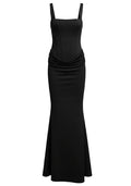 VIERA LACE UP MAXI DRESS
