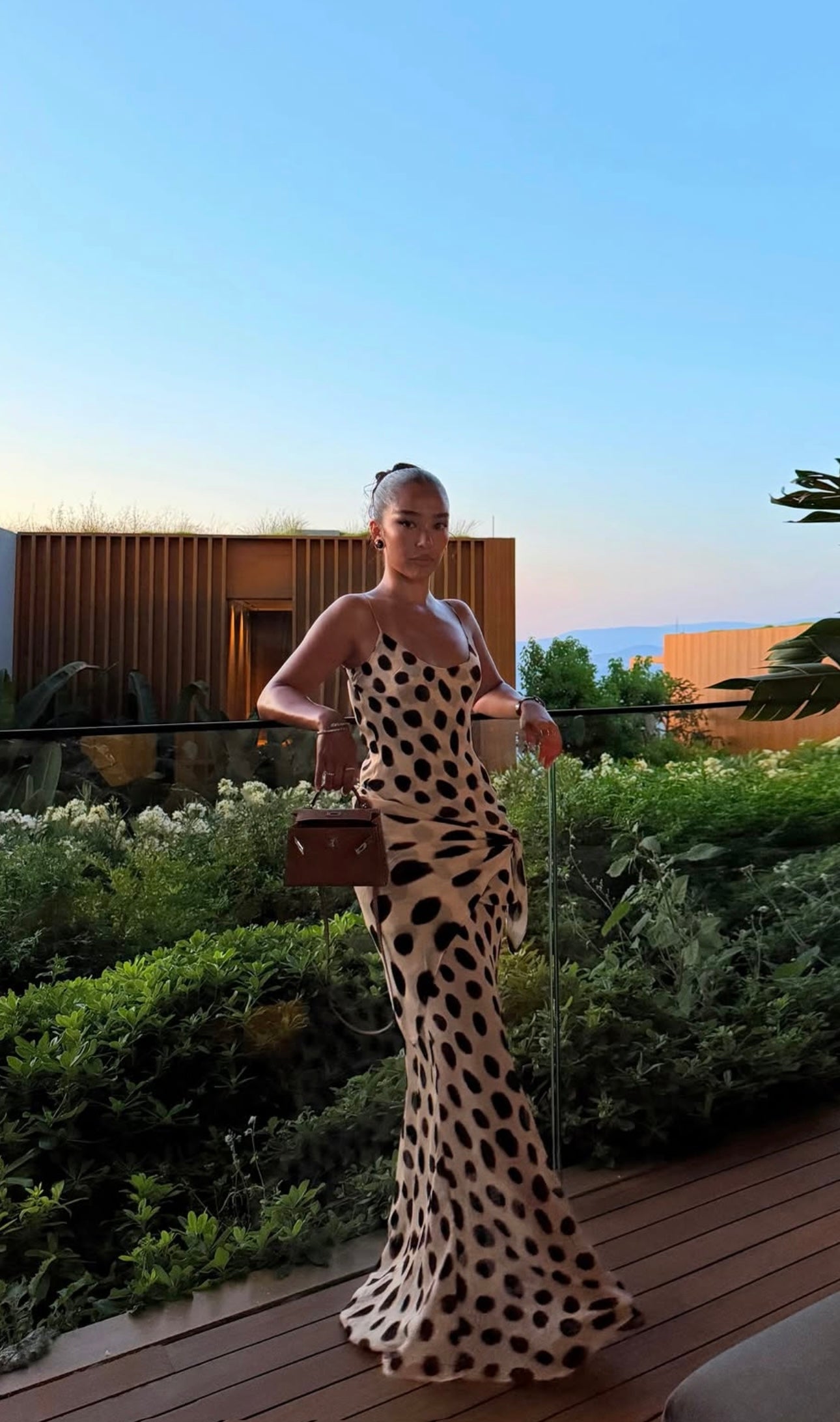 FARAH ANIMAL PRINT MAXI DRESS