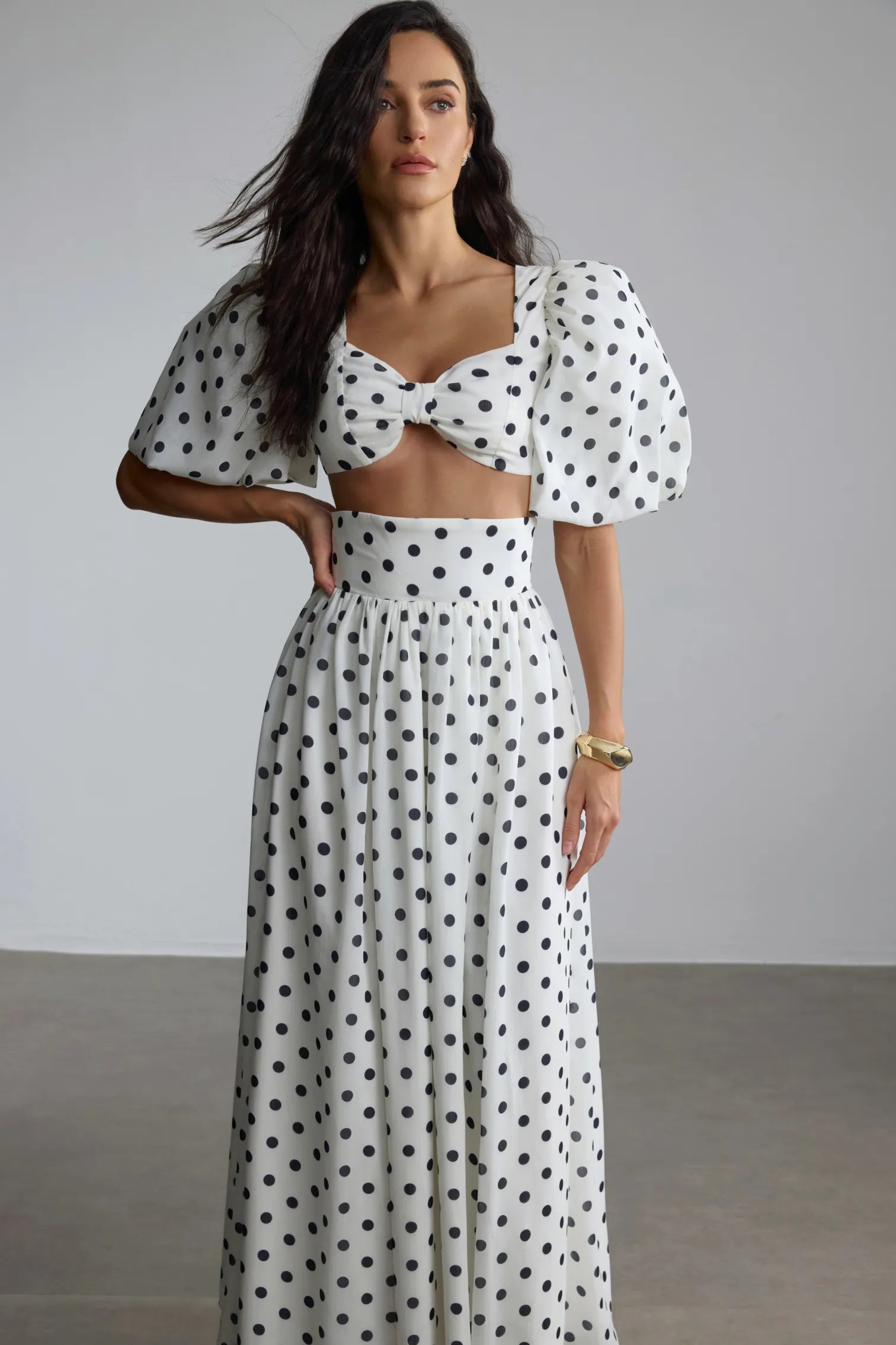 INES POLKA DOT TWO PICE SET