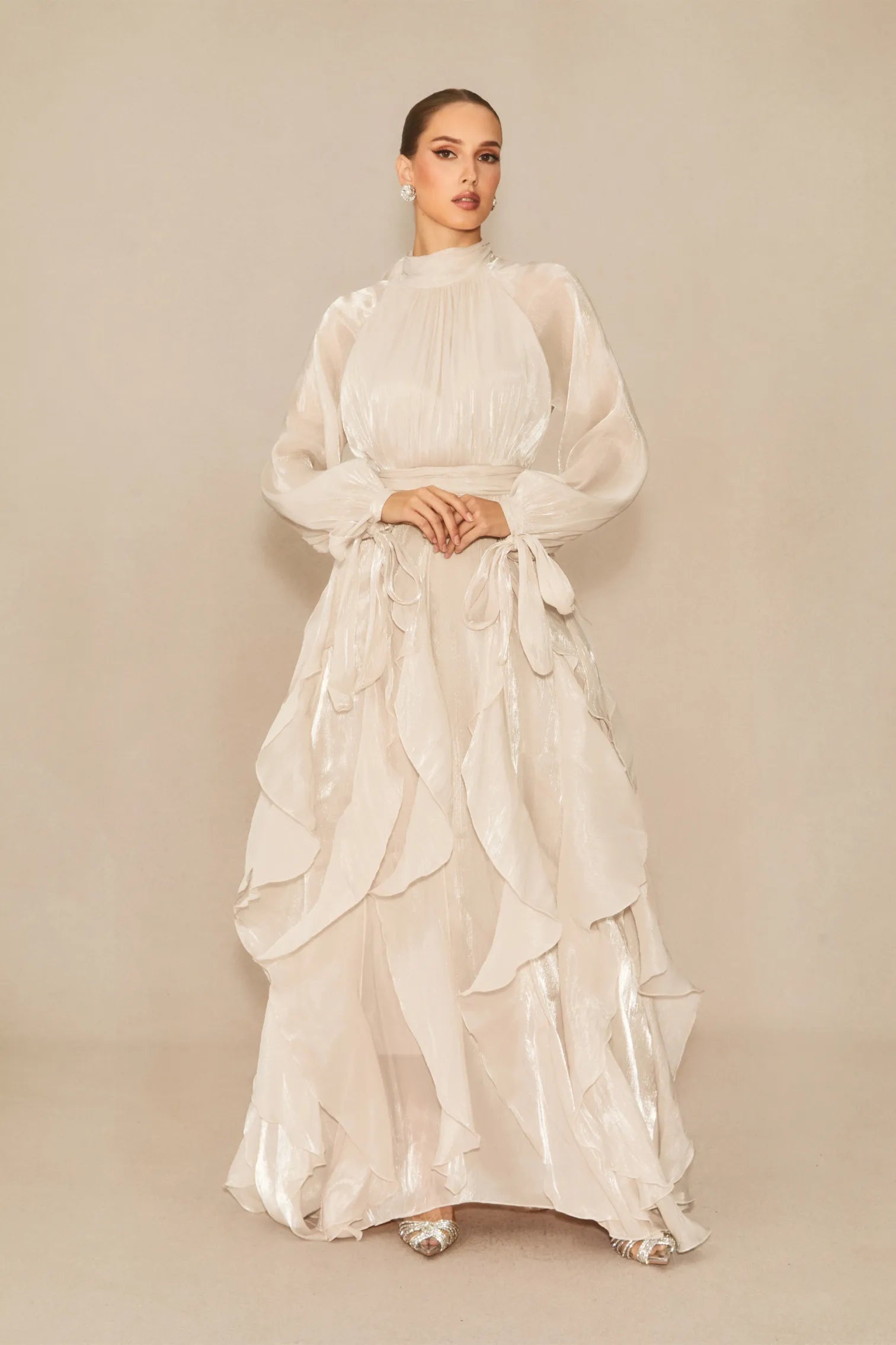 AMITI RUFFLE MAXI DRESS