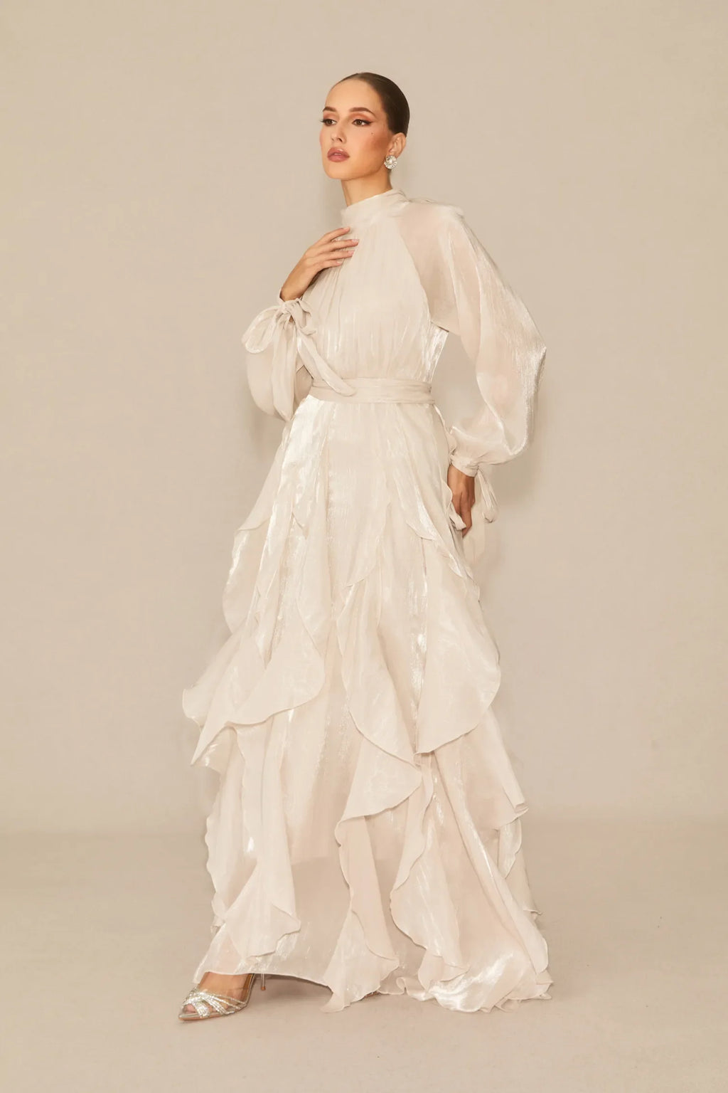 AMITI RUFFLE MAXI DRESS