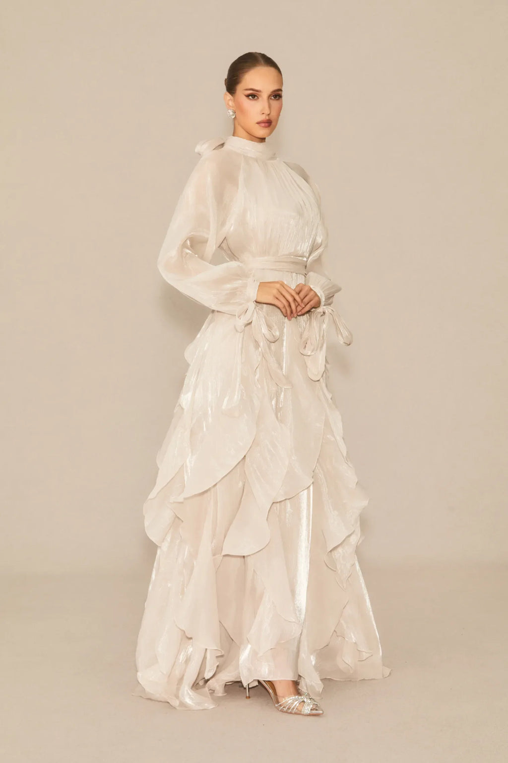 AMITI RUFFLE MAXI DRESS