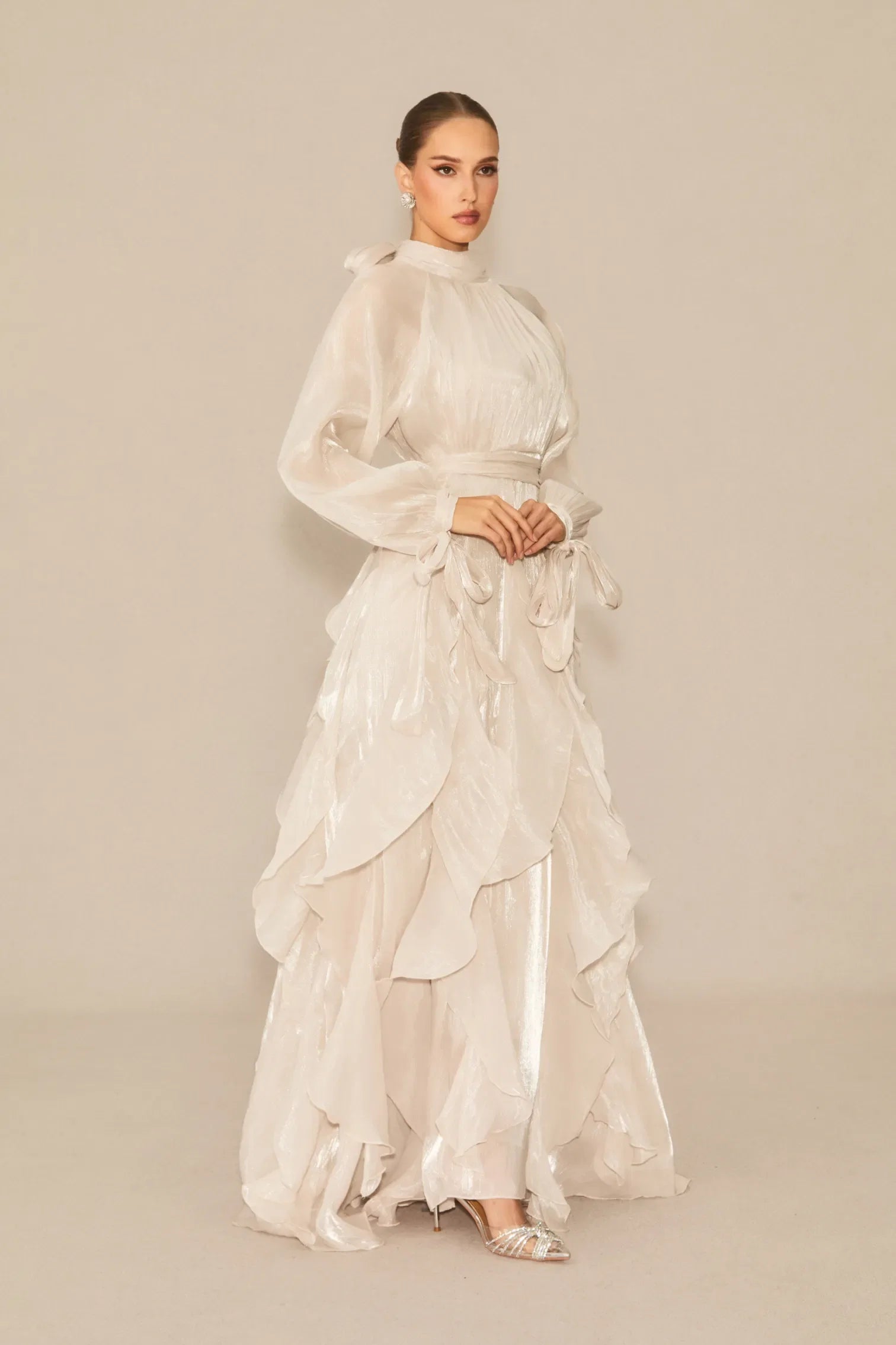 AMITI RUFFLE MAXI DRESS