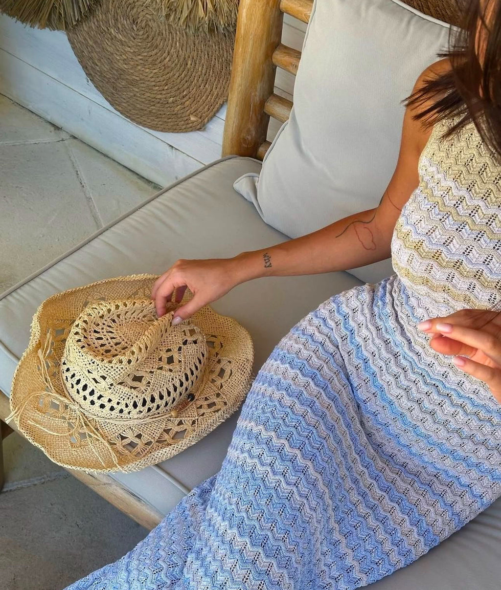 CANNES KNIT MIDI DRESS