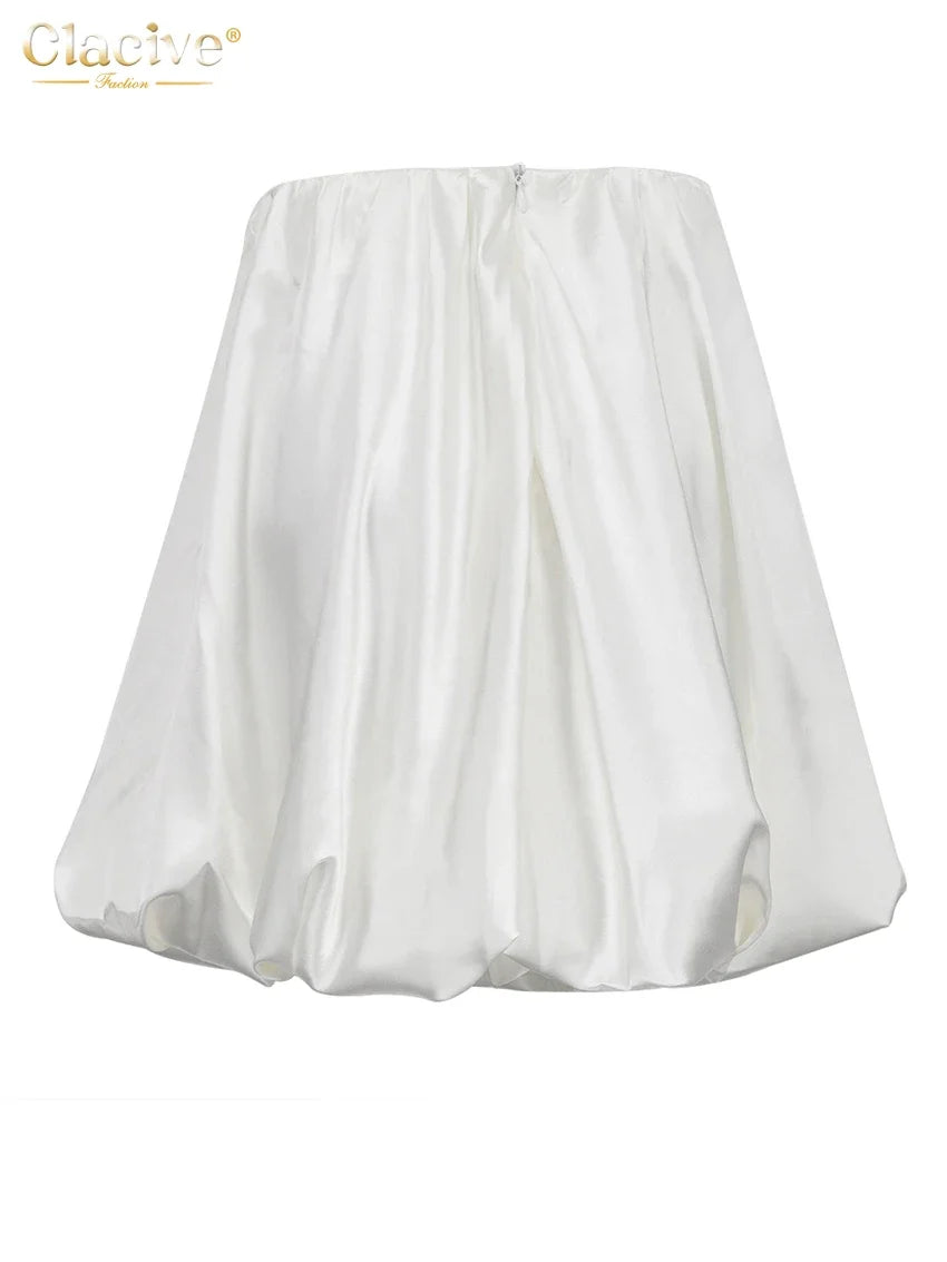 SATIN MINI SKIRT