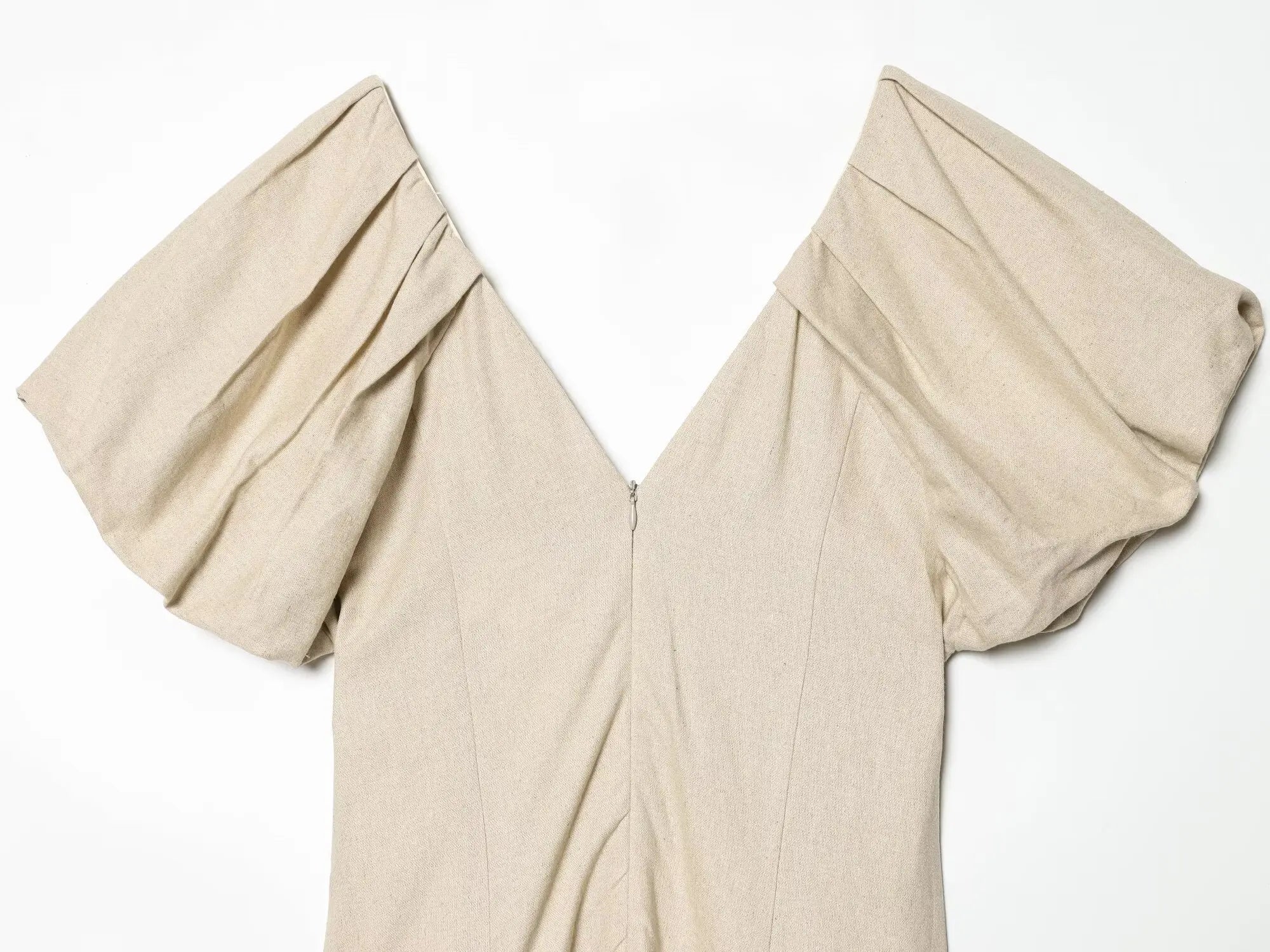 MIRELA PUFF SLEEVE MIDI DRESS
