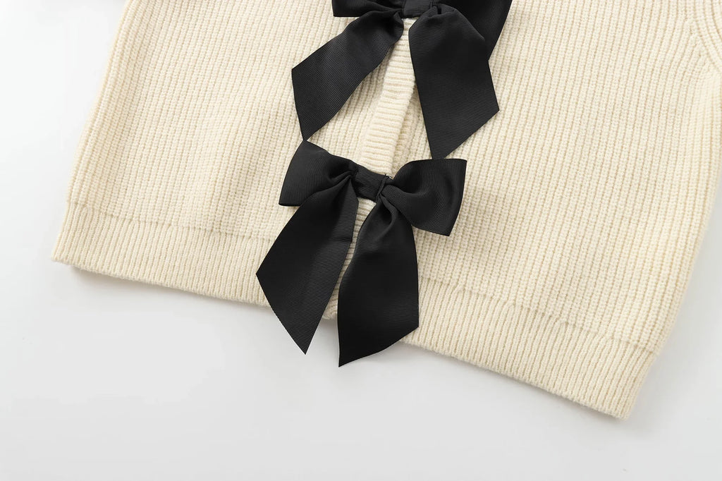 GIGI BOW CARDIGAN