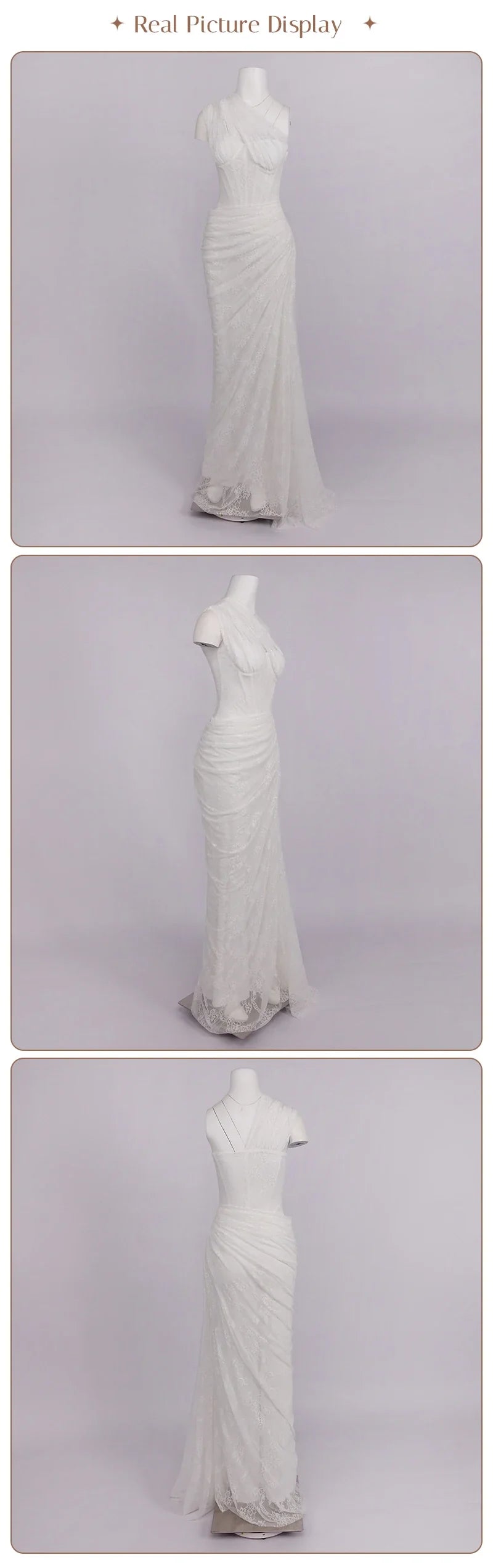 VC 2026 Yellow One Shoulder Corset Lace Maxi Dress For Women Side Ruched High Slit Wedding Guest Bridesmaid Formal Dress