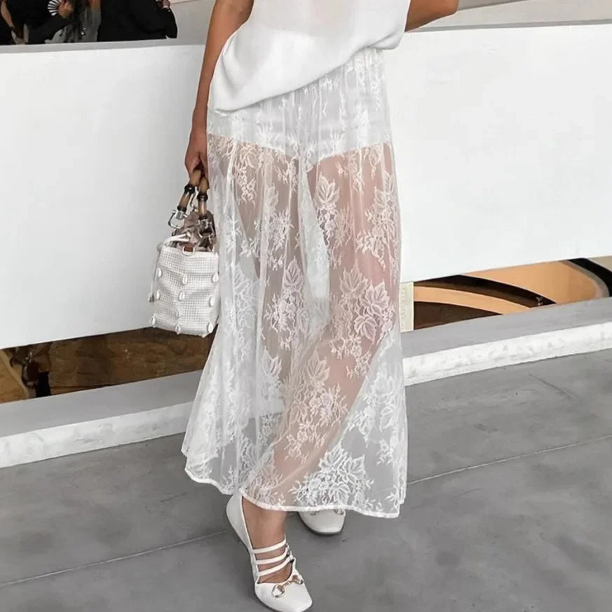 KAREN LACE SKIRT