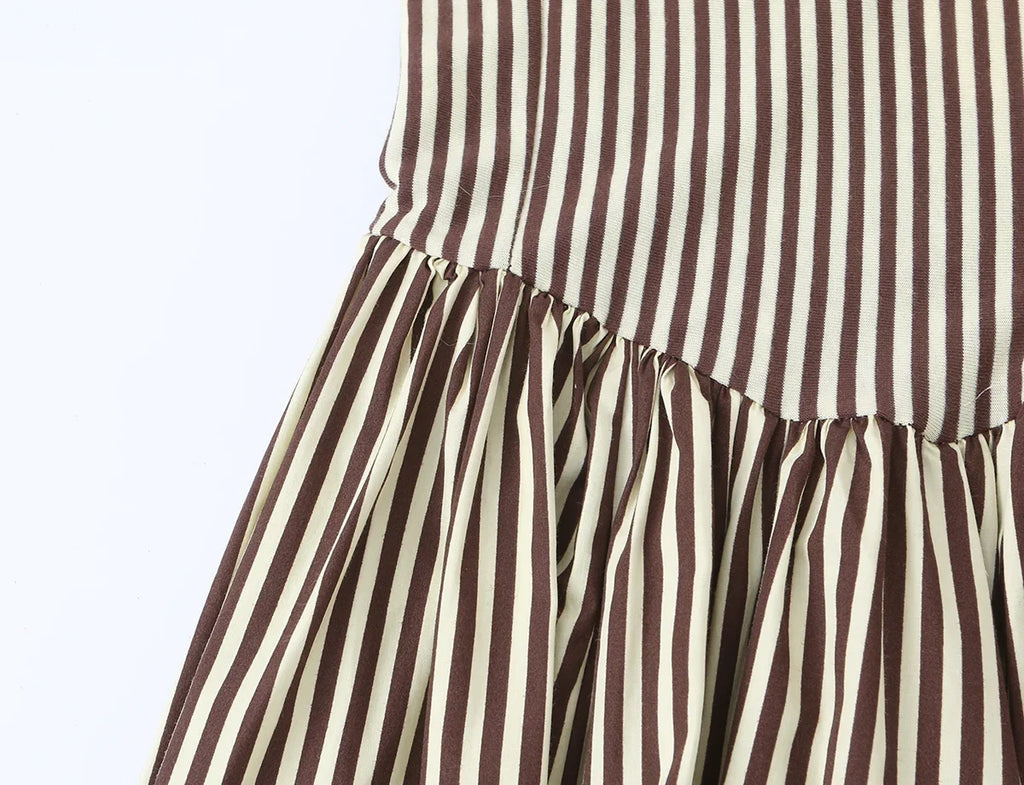 SOFIANA STRIPED MIDI DRESS