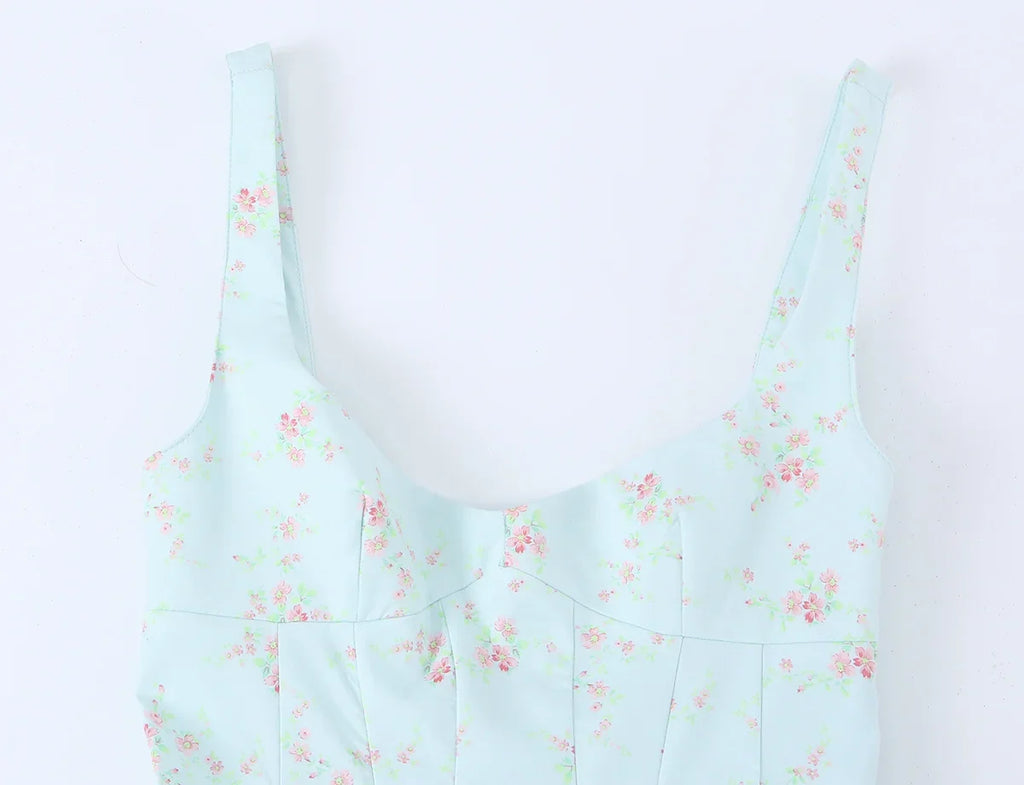 AMITU FLORAL MINI DRESS