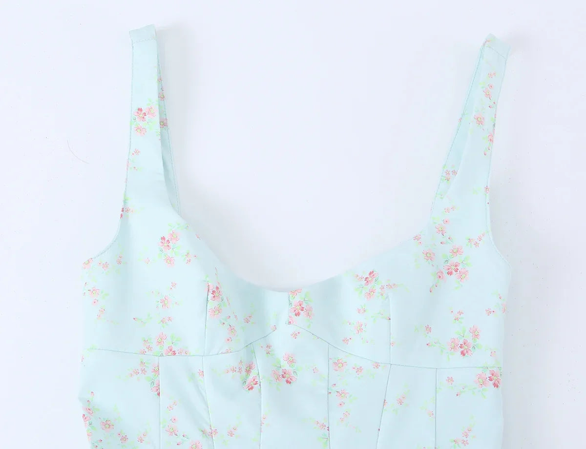 AMITU FLORAL MINI DRESS