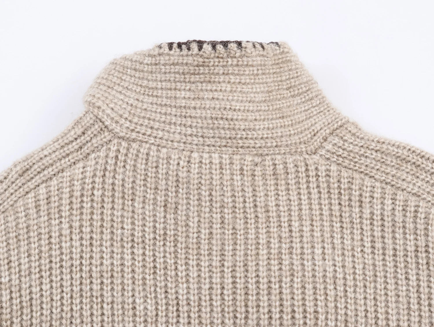 YENKYE High Neck With Bow Knit Pullover Women Long Sleeve Spring 2026 Elegant Sweater Chic Lady Tops