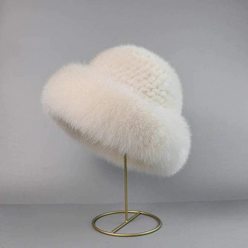 STELLA REAL MINK FUR CAP