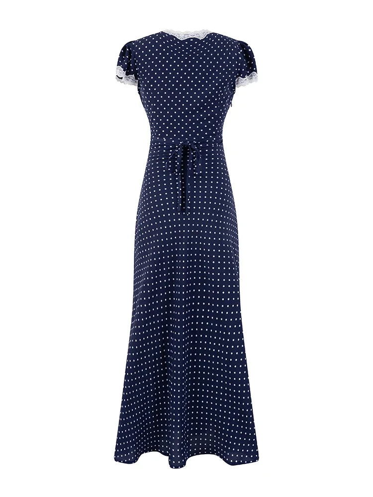 MARGO POLKA DOT MIDI DRESS