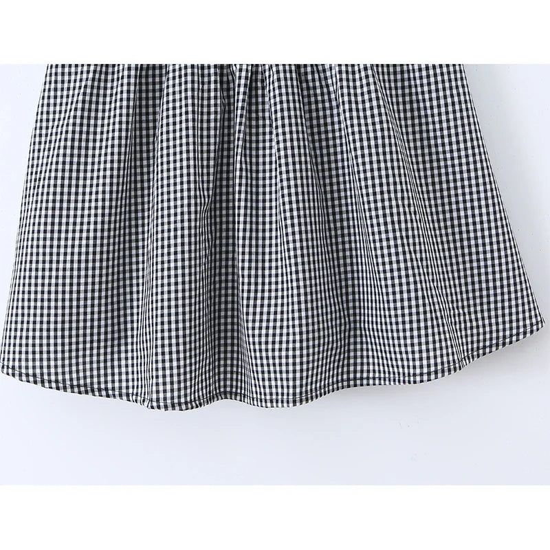 LAVANI PLAID MINI DRESS