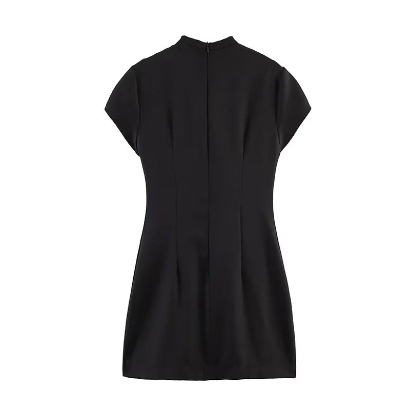 VANIA POLKA DOT TIE MINI DRESS