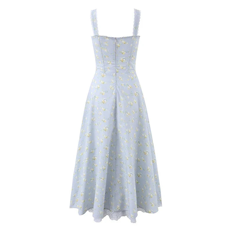 ZADEHA FLORAL MIDI DRESS