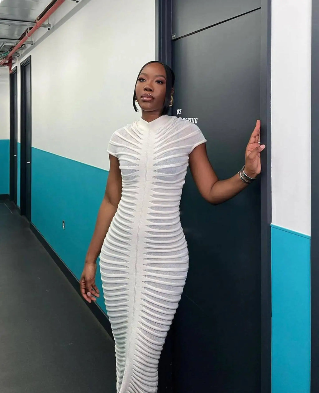 Sexy Bodycon Long Dress Women 2025 Summer Slim Fashion Short Sleeve Bandage Maxi Party Dresses Woman Skirt Elegant Vestidos