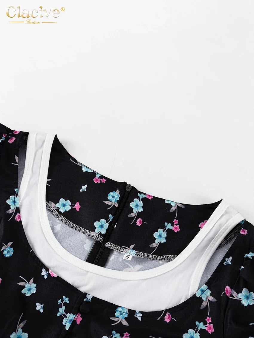 PRINT MINI DRESS