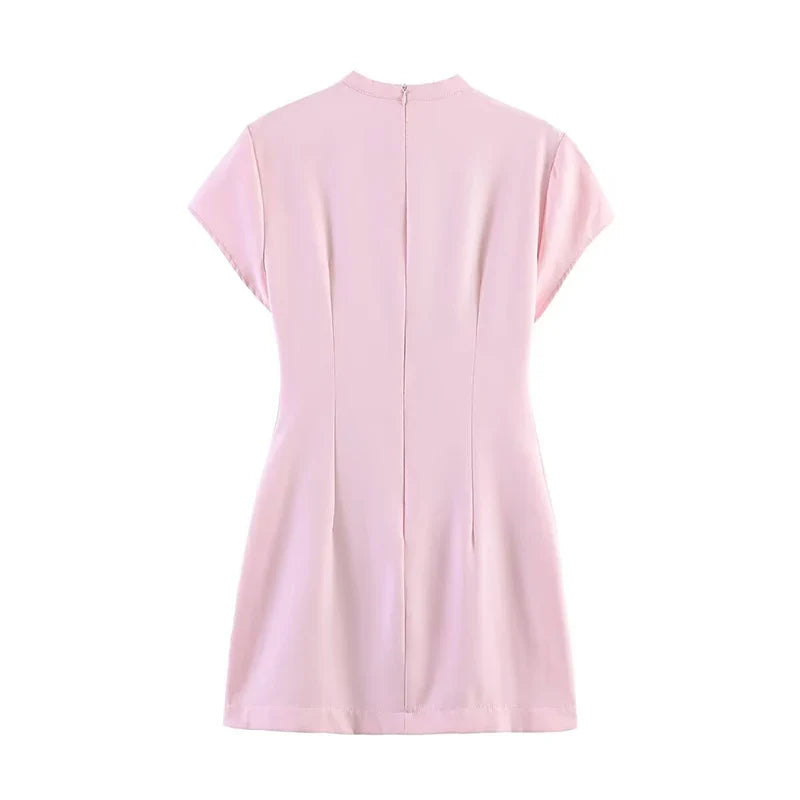 VANIA POLKA DOT TIE MINI DRESS