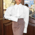 EMI WHITE PUFF SLEEVE SHIRT