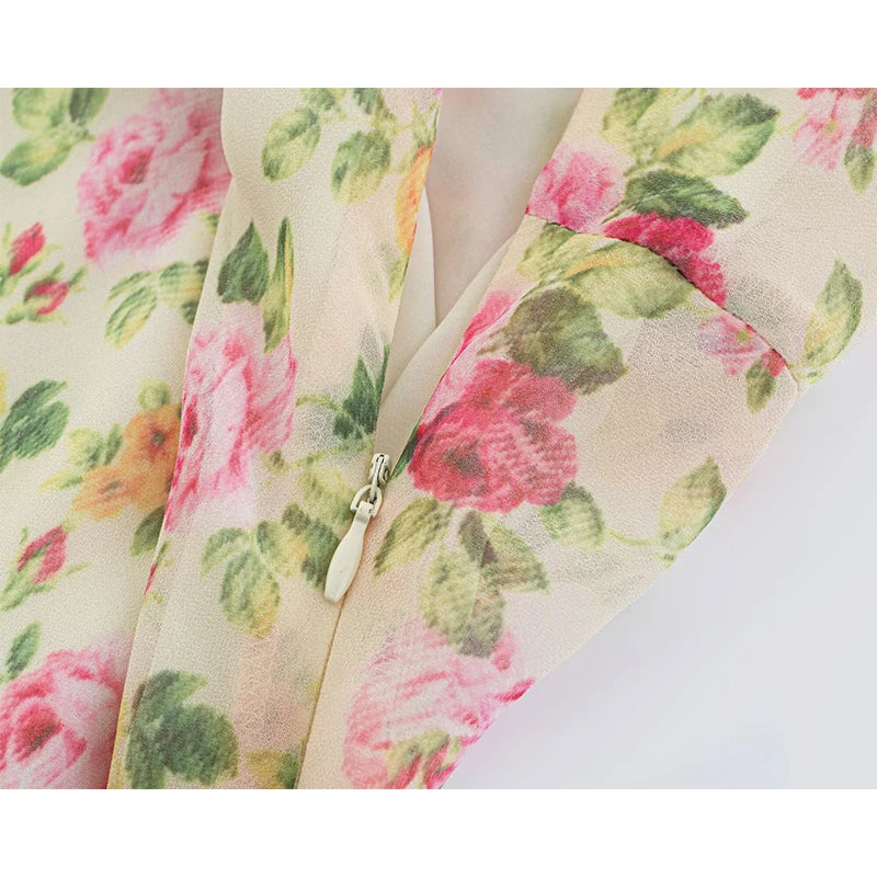 SEVERINA FLORAL MIDI DRESS