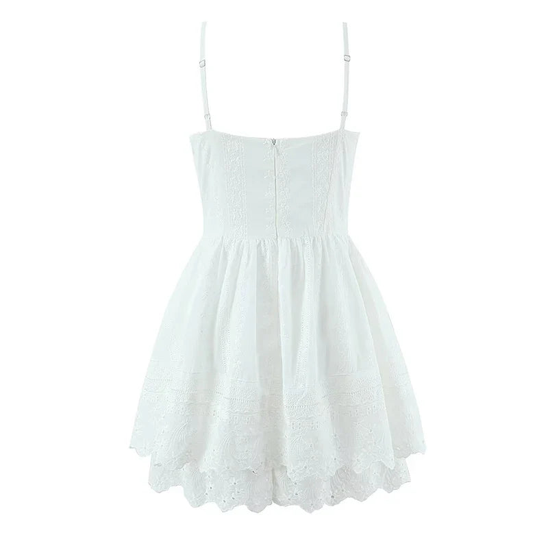 ELLIS EMBROIDERY MINI DRESS