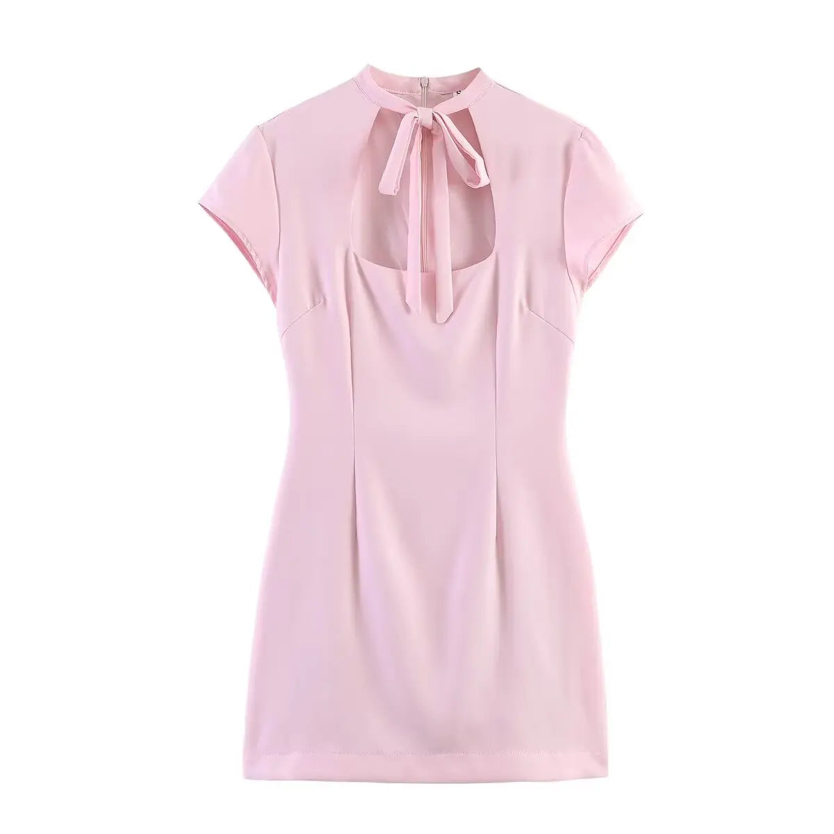 VANIA POLKA DOT TIE MINI DRESS