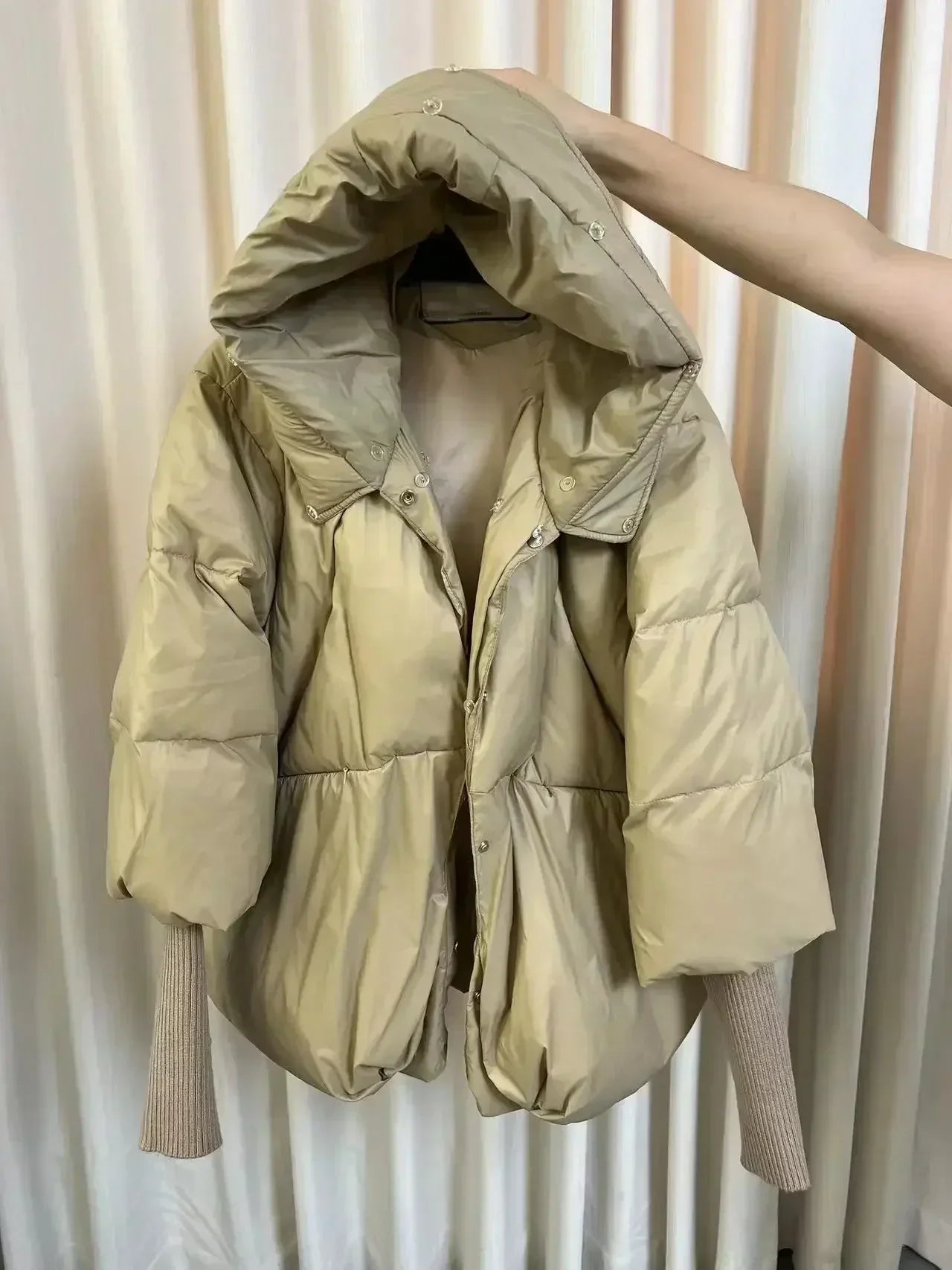 OFTBUY 2023 Real Fox Fur Collar Hooded Winter Jacket Women Natural Thick Warm Loose Oversize Duck Down Coat Streetwear Outerwear