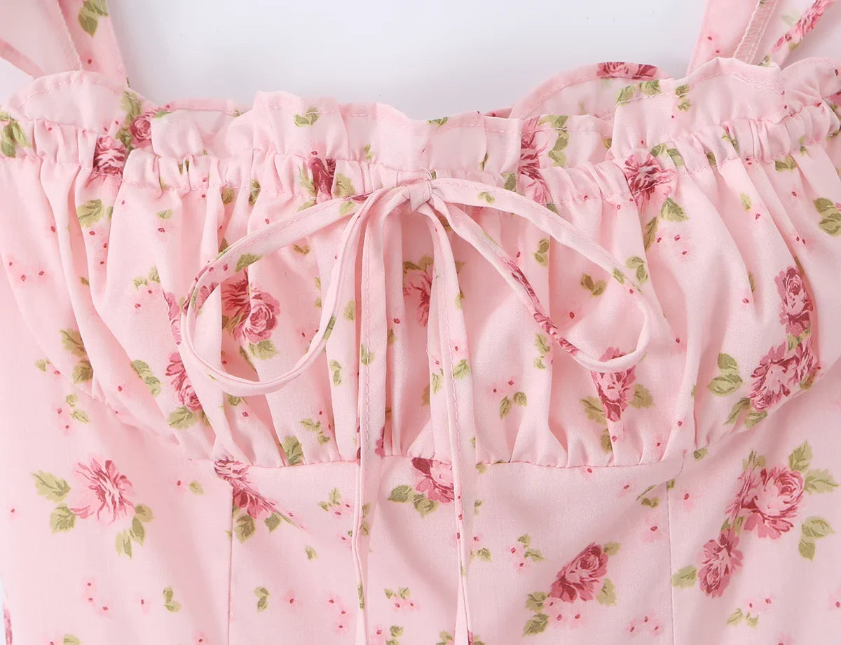 DAPHNE FLORAL MIDI DRESS