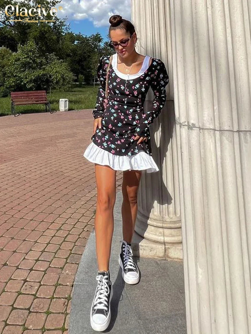 PRINT MINI DRESS