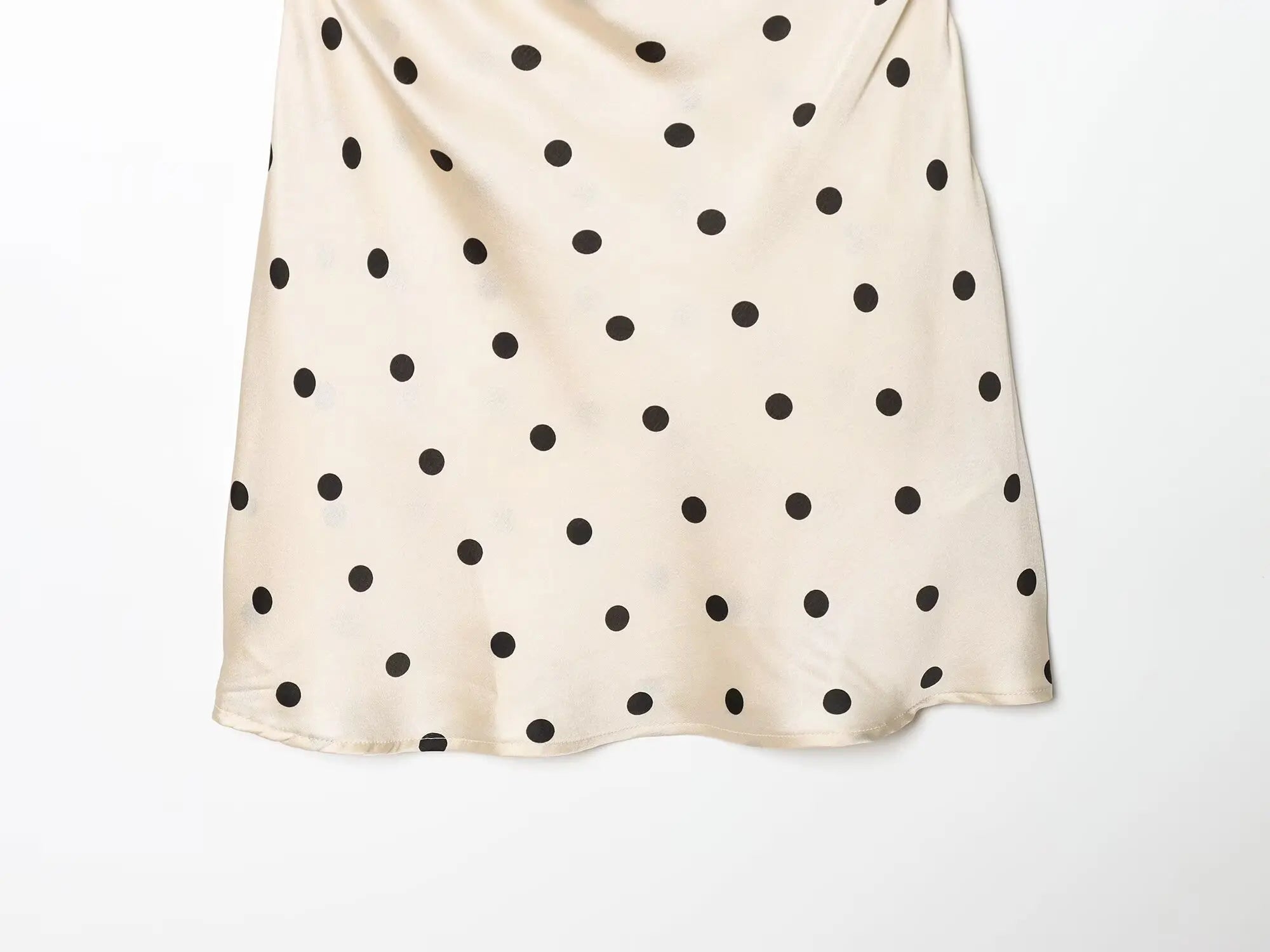 YENKYE Women's Satin Halter Neck Polka Dot Mini Dress Ruched Waist Sexy Backless Cocktail Party Dresses