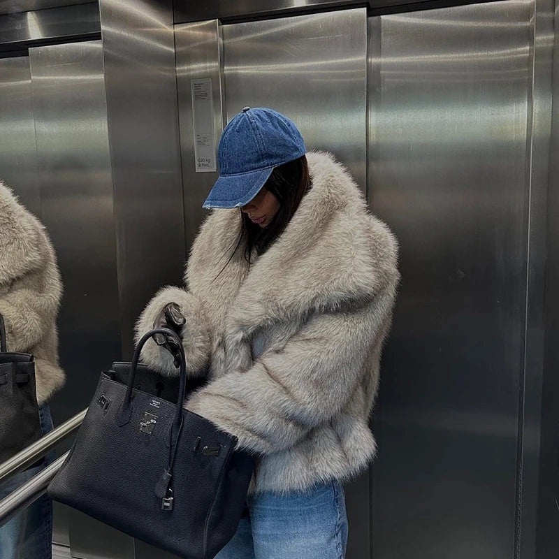 NAMI FAUX FUR COAT