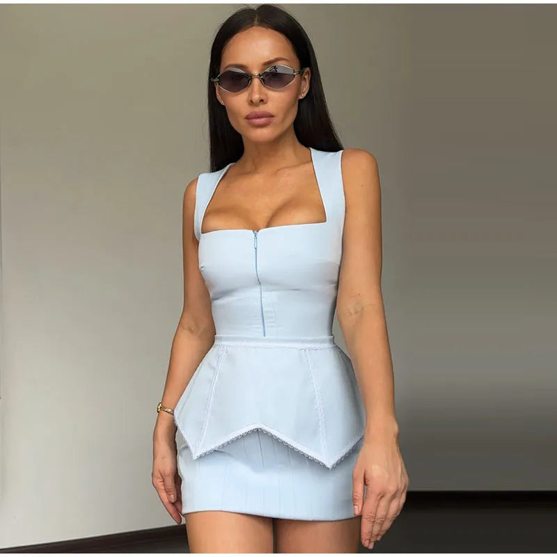 Floral Print Women's Pants Set Sleeveless Crop Top Matching High Waist Wide Leg Trousers 2-Piece Co-ord Spring Woman Outfit