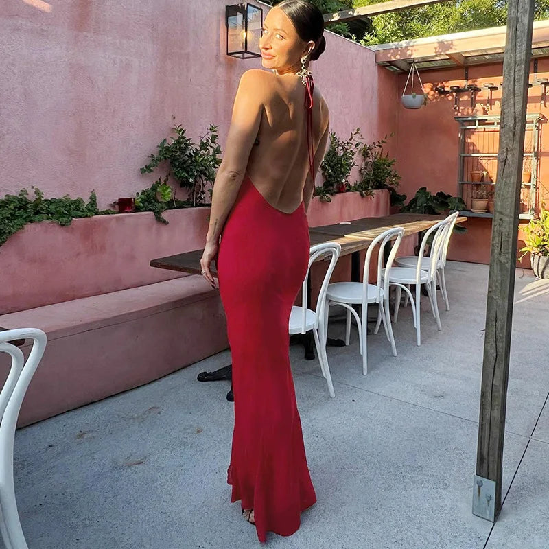 BENEDETTA BACKLESS MAXI DRESS