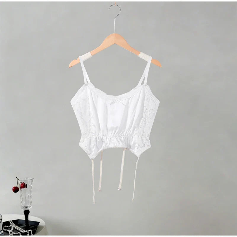 Sexy Sequin Mini Skirt Set Lace Spliced Sleeveless Strap Top Summer Women's Suit Lady New Street Party Beach Outfits 2026