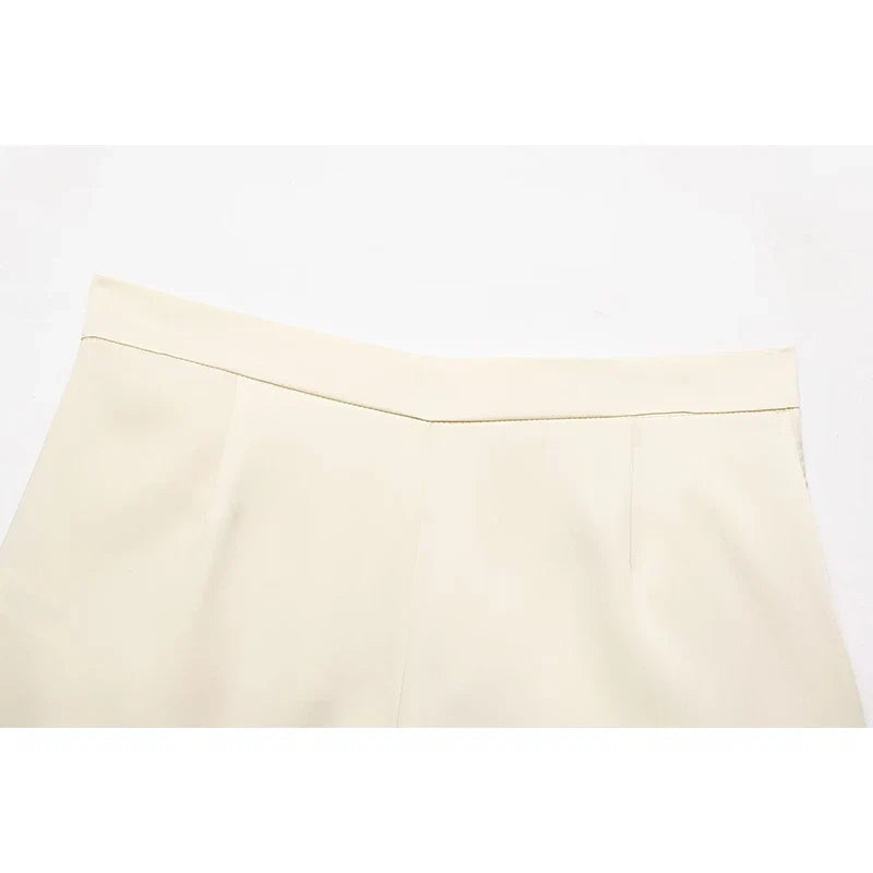 YENKYE Trendy Satin Lace Trim Shorts for Women 2026 High Waist Loose Fit Summer Shorts Fashion Bottoms