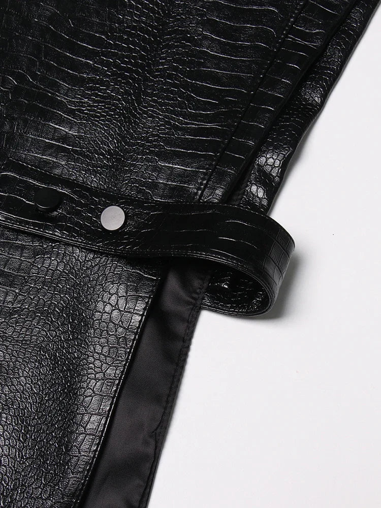 JADE LEATHER WAISTCOAT