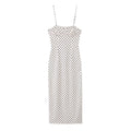 VOILA POLKA DOT MIDI DRESS