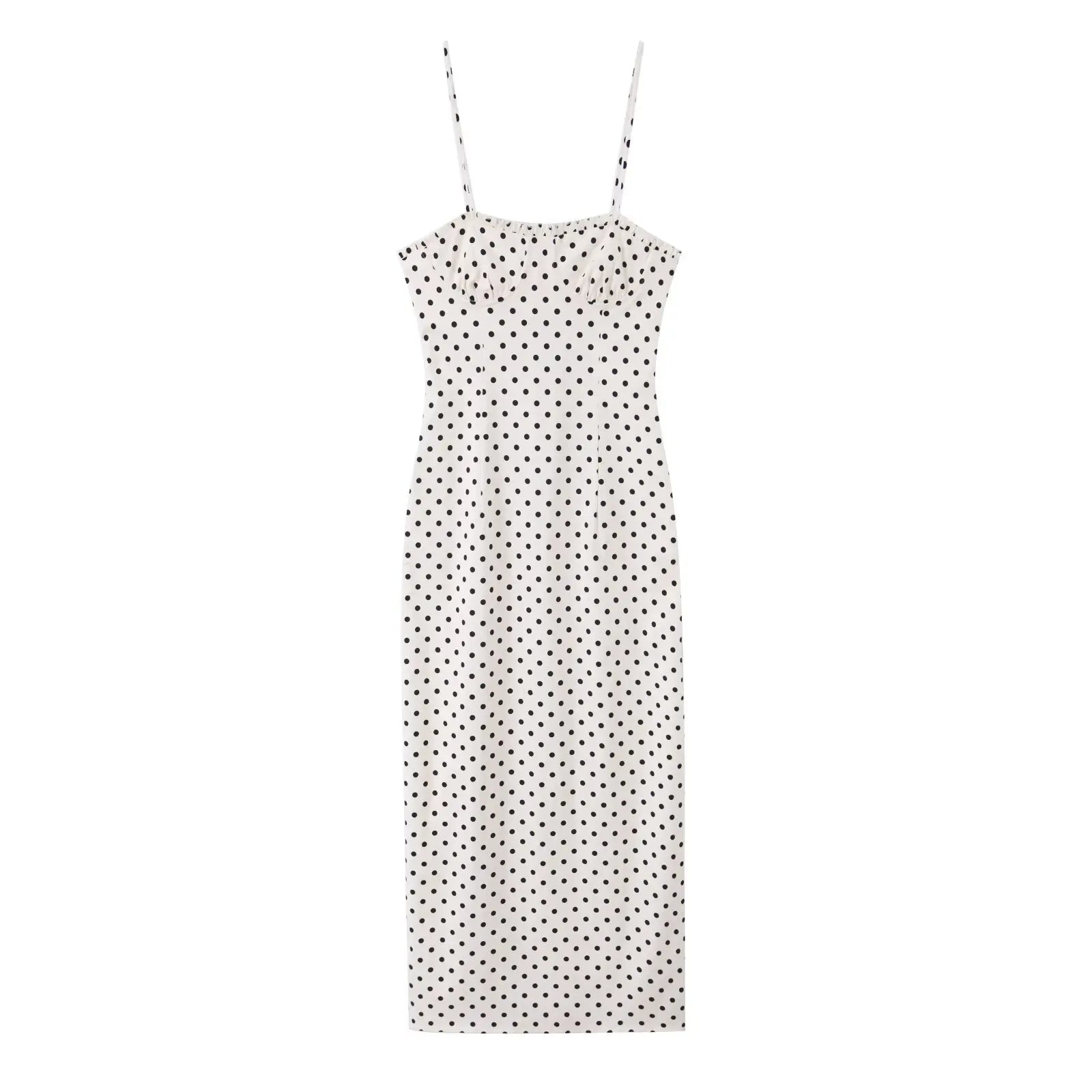 VOILA POLKA DOT MIDI DRESS