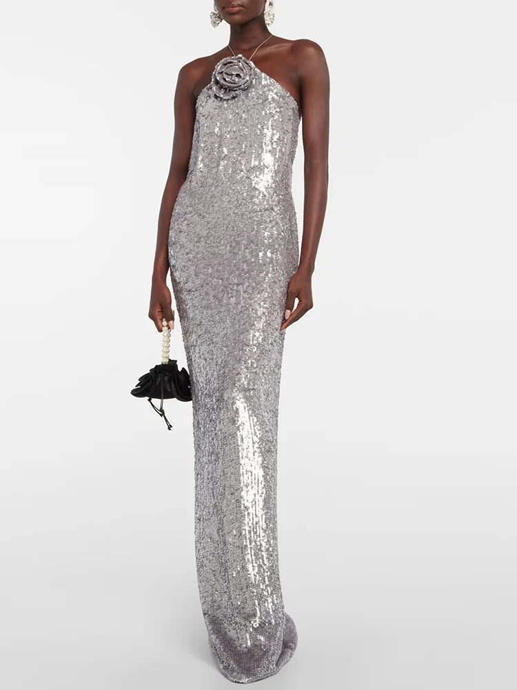 AVERIE SEQUIN MAXI DRESS