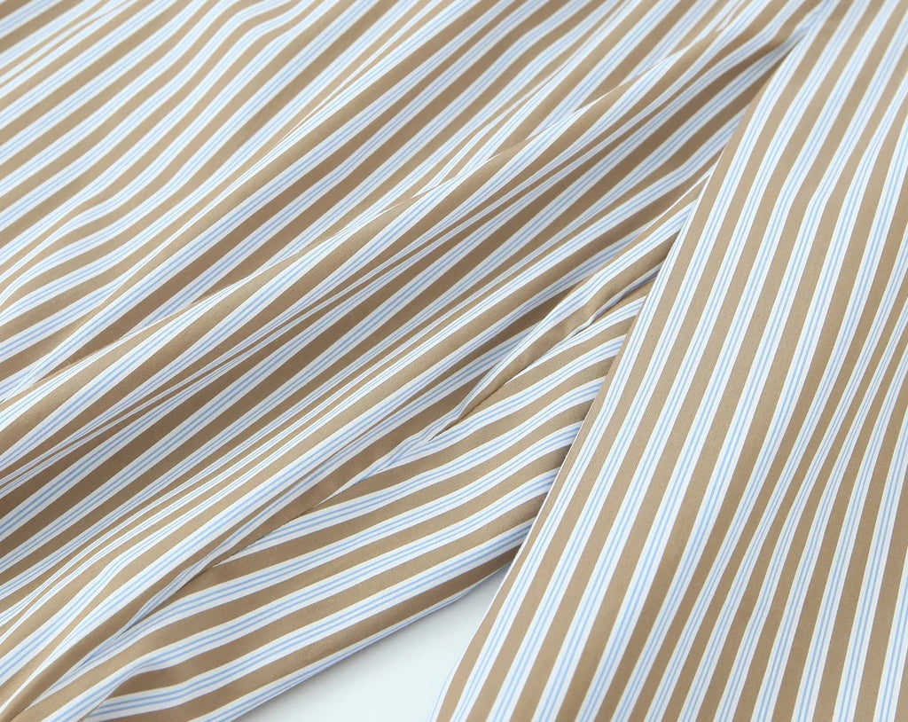 YENKYE Europe And America Striped Wide Leg Pants Women Vintage Elastic High Waist Casual Summer Trousers Female pantalones