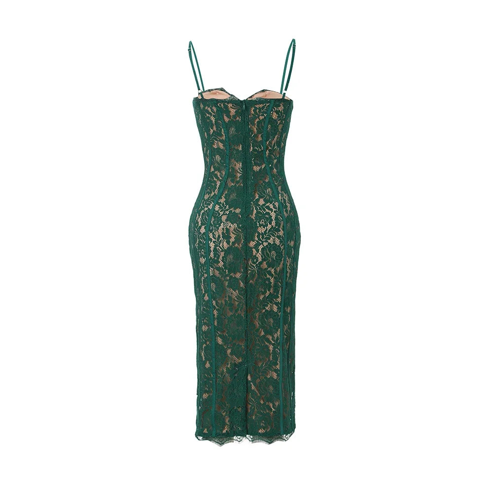 SELAH LACE MIDI DRESS