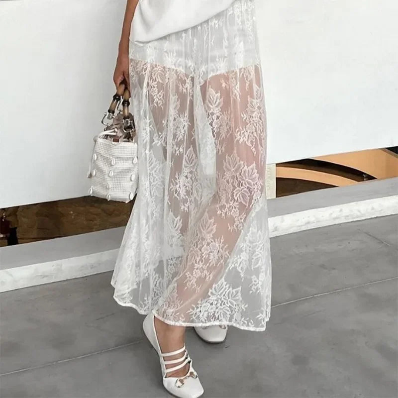 KAREN LACE SKIRT