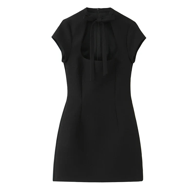 BELLA BOW TIE MINI DRESS