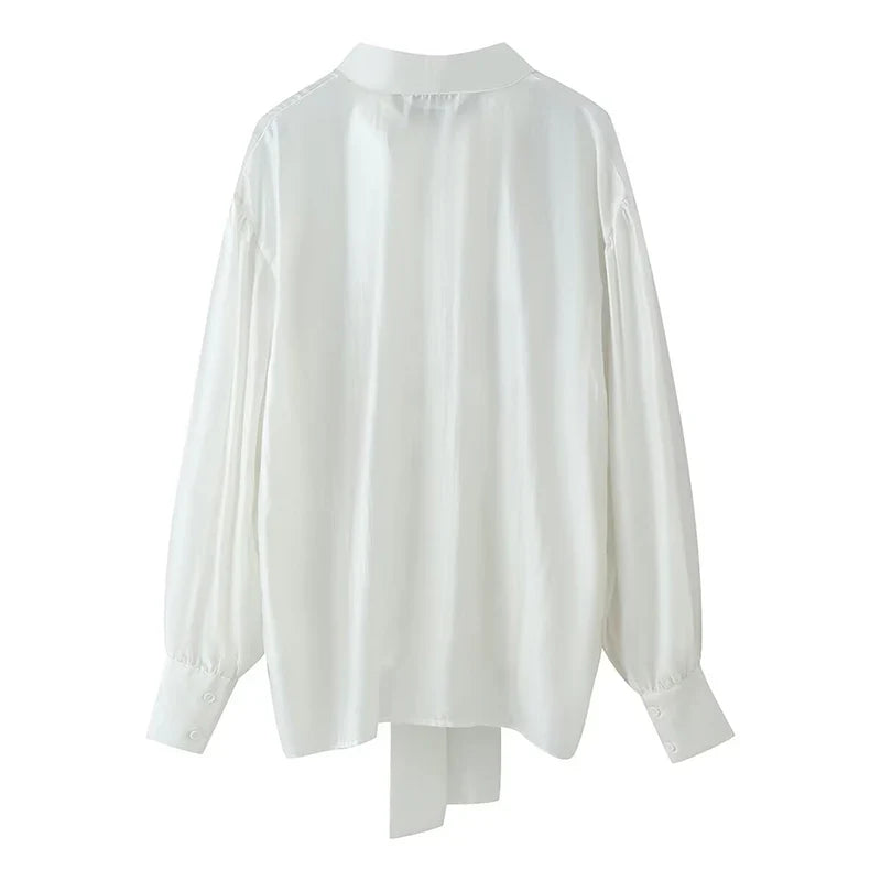 PAREA TIE BOW BLOUSE